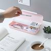 Capacity School Supplies Double Layer Pencil Case Macaron Color Pencil Box Stationery Case Pen Case