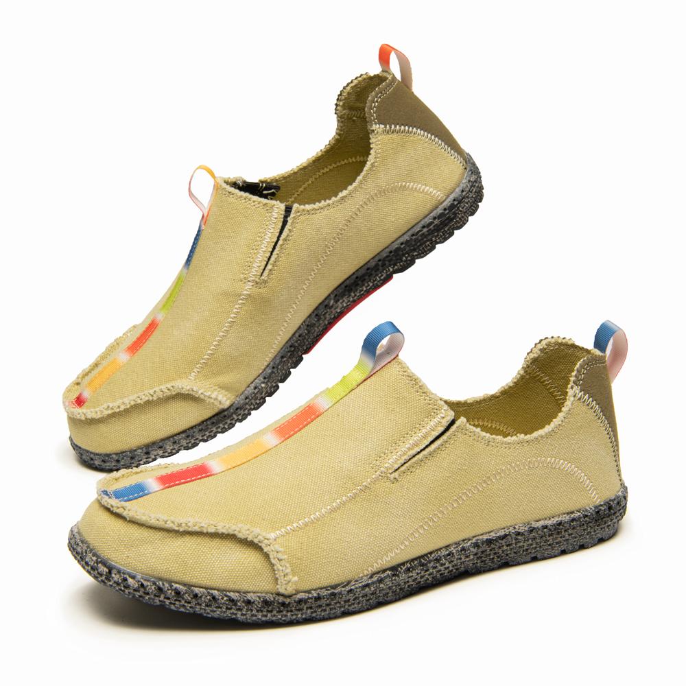 

FashionCanvas Мужские туфли без застежек Универсальные удобные кроссовки для мужчин Горячая распродажа Мужская обувь для отдыха на открытом воздухе Легкая мужская повседневная летняя обувь 48 хаки