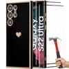 Case - Samsung - Galaxy S22 Ultra - Black TPU - Heart Pattern - Anti-Scratch