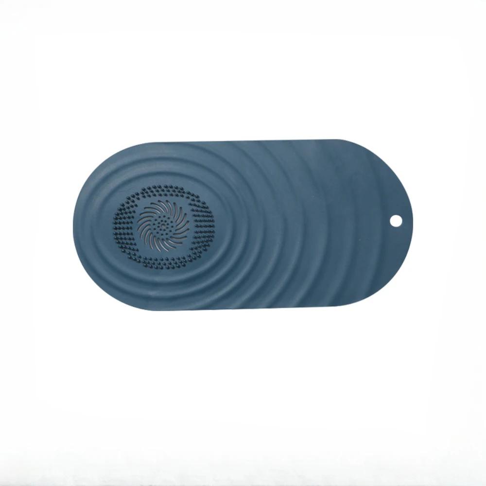 

Фильтр для волос, противозасорный фильтр для раковины, ванна, душ, пробка для слива в полу, силиконовая кухонная дезодорирующая заглушка, аксессуары для ванной комнаты темно-синий