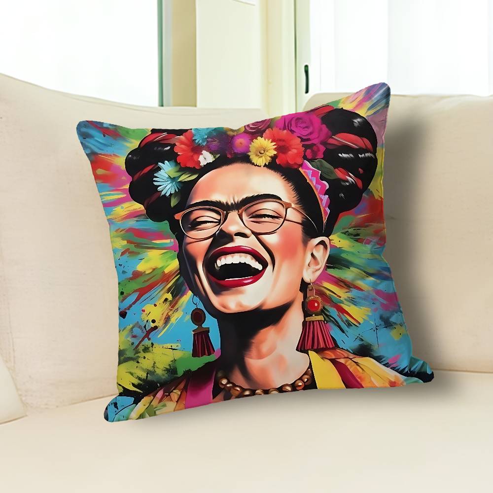 Fashion F-FridaS-S K-Kahlos Various Sizes Square Pillow Case For Car Home Bedchamber Decor Custom Valentine Gift