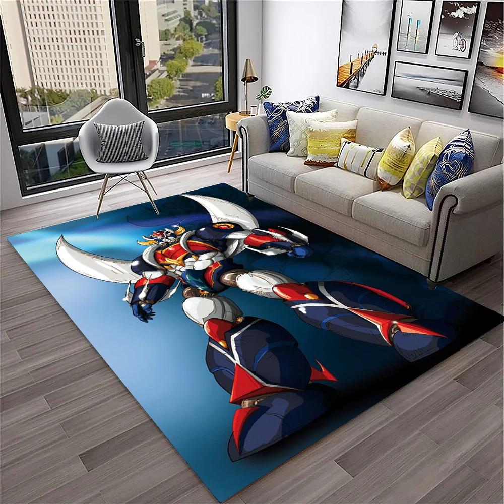 Alfombra de Anime con dibujos animados en 3D de UFO Robot Grendizer, alfombra para el hogar, sala de estar, dormitorio, sofá, felpudo decorativo, alfombra para área de niños, alfombra antideslizante