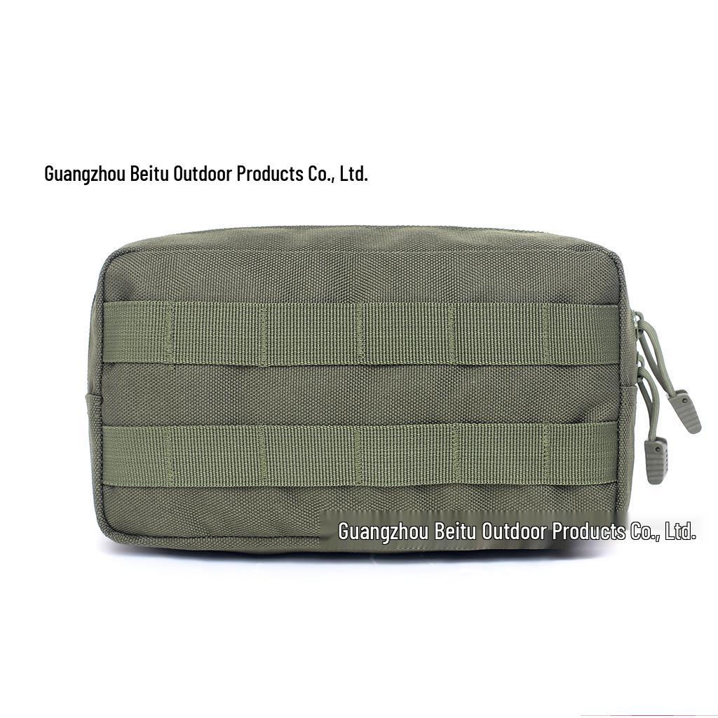 Multifunctional Tactical MOLLE Outdoor Storage Handbag with Zippered Pouch