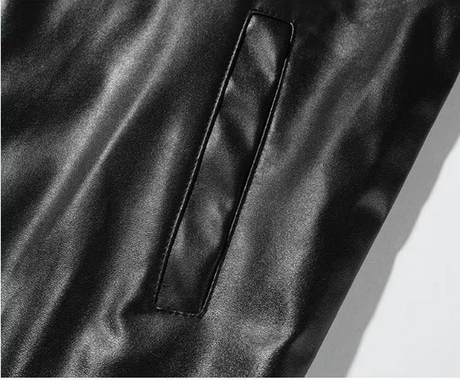 Men's Retro Motorcycle Leather Jacket - Casual, Trendy, Handsome PU Vest for Spring and Autumn in Black