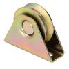 2Pcs Groove Pulley Wheel V Type Wall Mounted Alloy Steel Rope Blocks Rollers 48mm