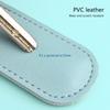 USB Flash Drive Case Microfiber Leather Dust Protective Cover with Metal Closure Keychain Optional Color
