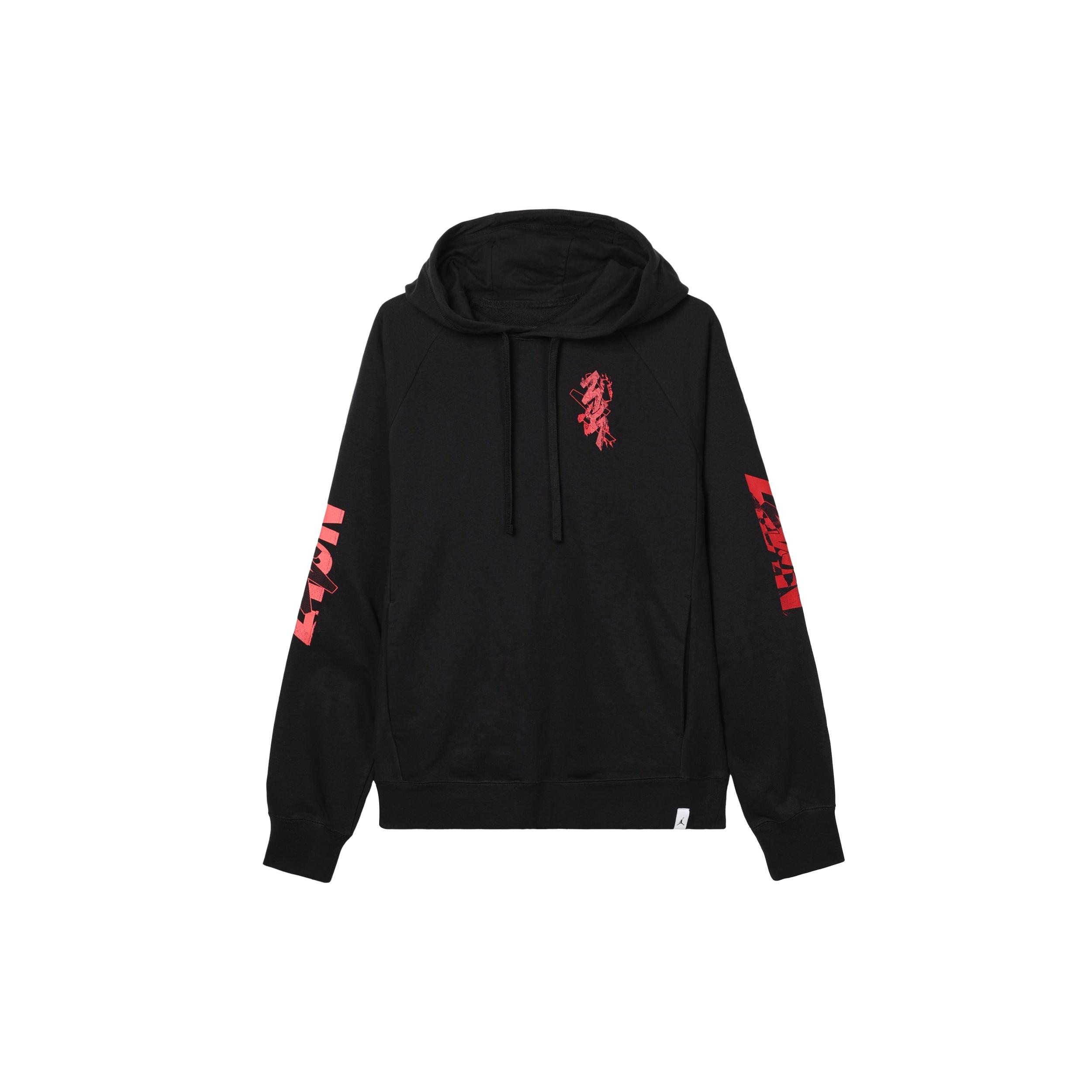 Air Jordan Hooded Pullover Long Sleeves Hoodie Men s Black DV5626-010 XXXL
