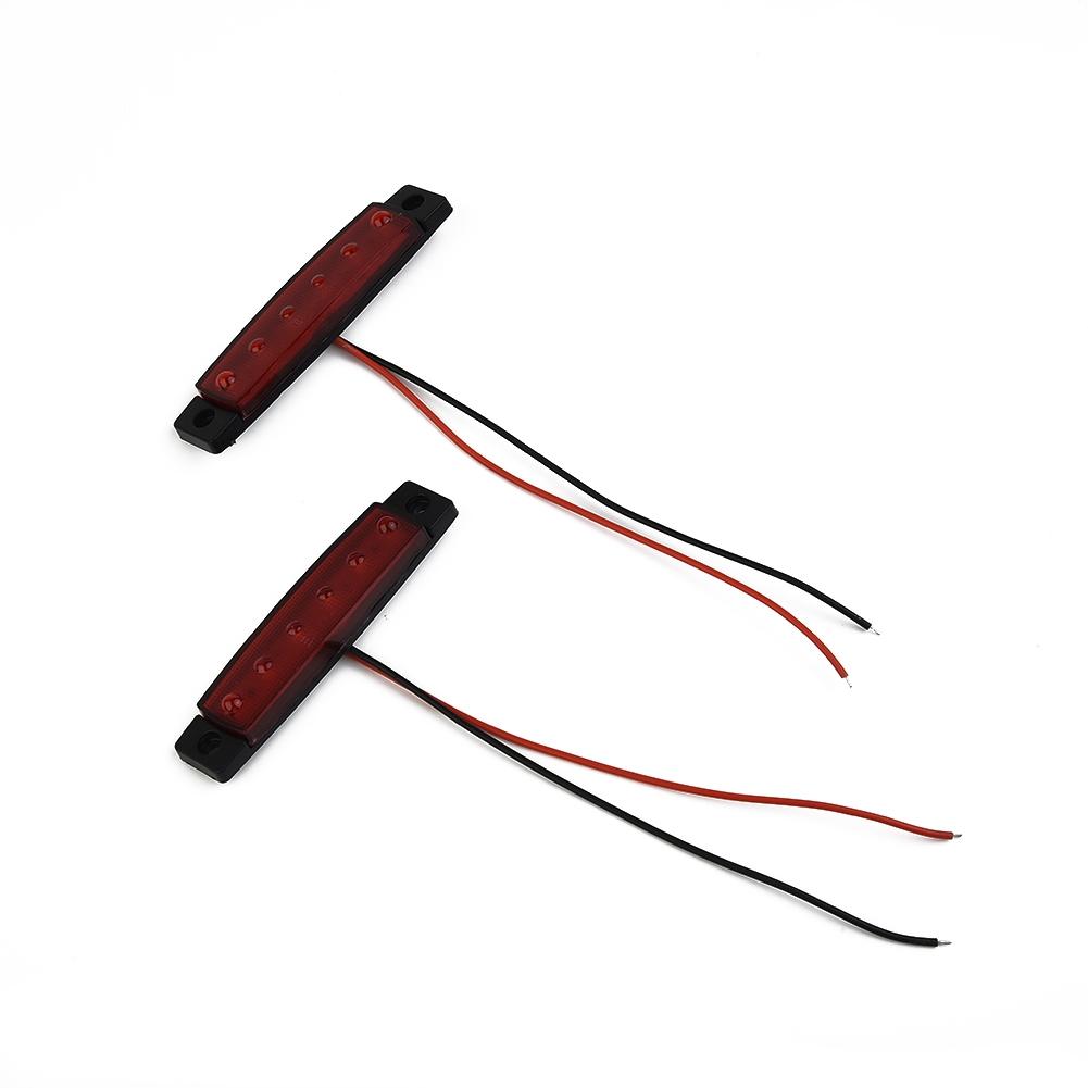 Stop 2x For Truck Mount Trailer Light Tail Brake Kits Dc Sealed Rv Red Bar Turn