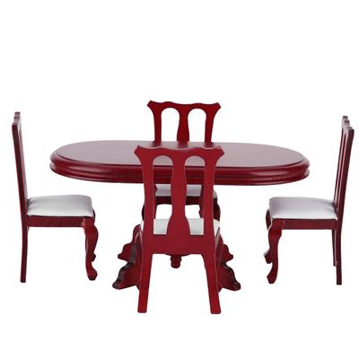 1:12 Miniatur Puppenhaus Küche Tisch Stuhl Set Zubehör Raum Möbel Spielzeug
