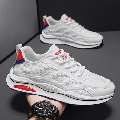 Fashion Outdoor Men Sneakers Casual Shoes Summer Sports Running Comfortable Fashion Work Leather Breathable Tennis