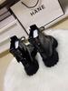Women's European Style Genuine Leather Martin Boots - Mid-Heel, Thick Sole, Autumn/Winter 2025 Fashion Ankle Boots