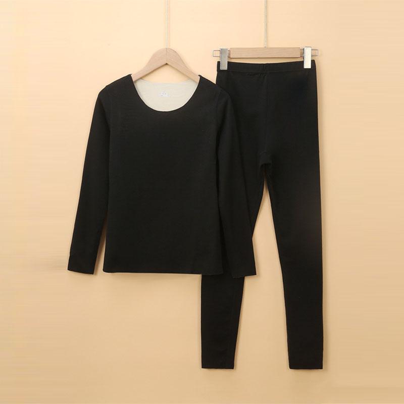 Fashionable New Arrivals Double-Sided Fleece Seamless Thermal Underwear Set for Men and Women Lightweight Winter Tops and Bottoms