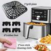 JTBKCT 6QT Air Fryer Crisper Tray for Instants Pot Vortex Plus 6QT XL Air Fryers, Premium Air Fryer Grill Pan Plate Rack Grate Grid Shelf for