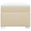 Maison Exclusive - Sommier à lattes de lit avec matelas Crème 80x200 cm Tissu