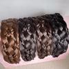 Modische Twist-Perücken-Stirnbänder für Damen Breite Fischgrätenzöpfe Haarbänder Handgefertigter Kopfschmuck Hairstyle Kopfbedeckung Accessoires Geschenk