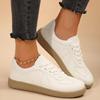 Lightweight Comfort Flat Shoes for Women 2025 Autumn Thick Sole Lace Up Sneakers Woman Breathable Non Slip Platform Casual Shoes