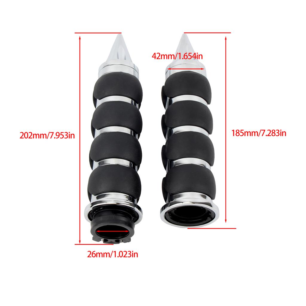 Motorcycle Grips Motorbike Handlebar Handle Grip For Harley Cruiser Chopper  Cafe Racer Universal 25mm 1" Enduro
