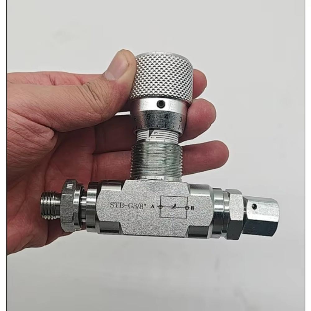 Precision Flow Control Valve Hydraulic Control Valve 08L Connector Throttle Valve 3 8-inch NPT Female Max Pressure 5800 PSI