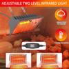 Chicken Coop Heat Lamp 250W Brooder Heater Lamp for Chicks Reptiles,2 Temp Mode Heating Lamp Adjustable Hanging Height Warmer Outdoor for Livestock
