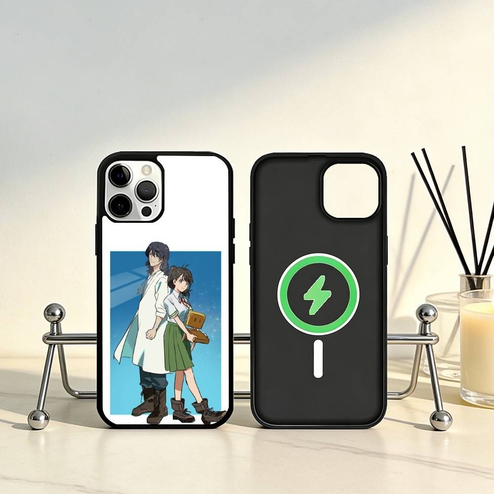 

A-Anime S-Suzume Phone Case For iPhone17,16,15,14,13,12,11 Plus,Pro Max Magnetic For Magsafe Wireless Charging iPhone14PRO