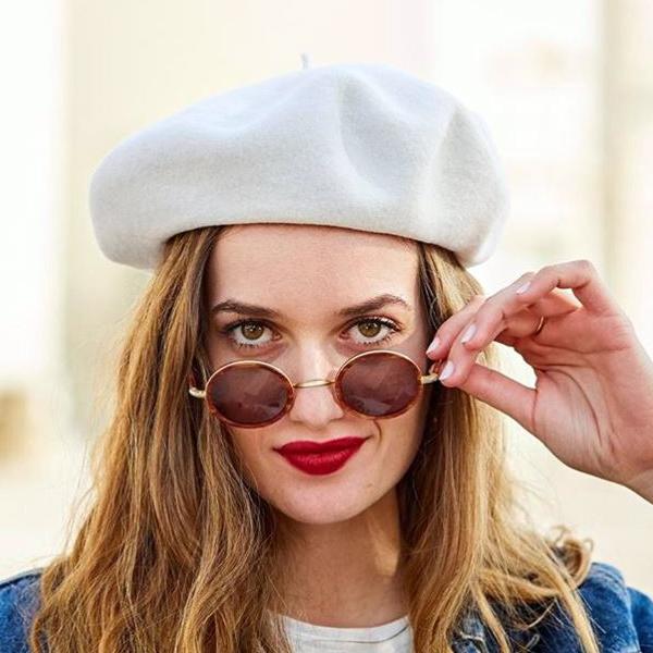 Loleleu Authentic Wool Beret Ivory