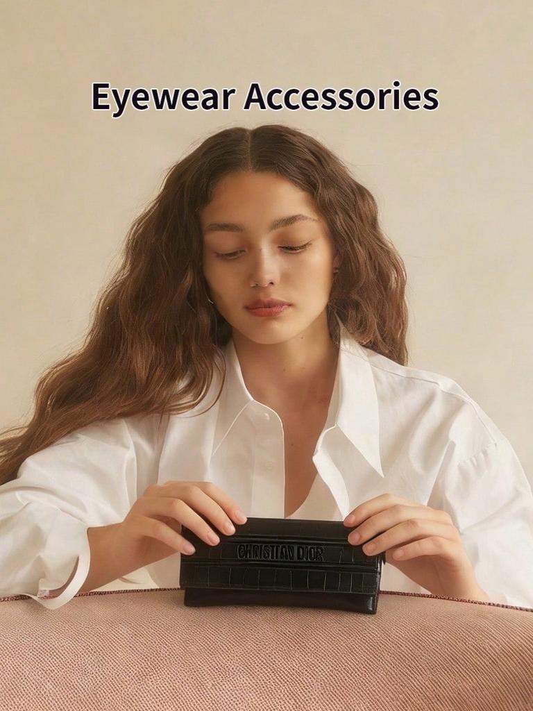 Dior Black Leather Glasses Case