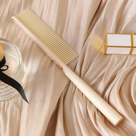 Peigne à Cheveux avec Manche Long Ergonomique Antistatique Hommes Femmes Dents Fines Peigne Court Long Épais Bouclés Cheveux Humides Secs Coiffage Démêlage Peigne