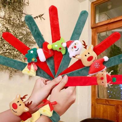 Christmas Gifts for Kids Stocking Stuffers Seniors Snowman Snap Bracelet Sensory Toys Fidget Wristband Party Favors Decorations