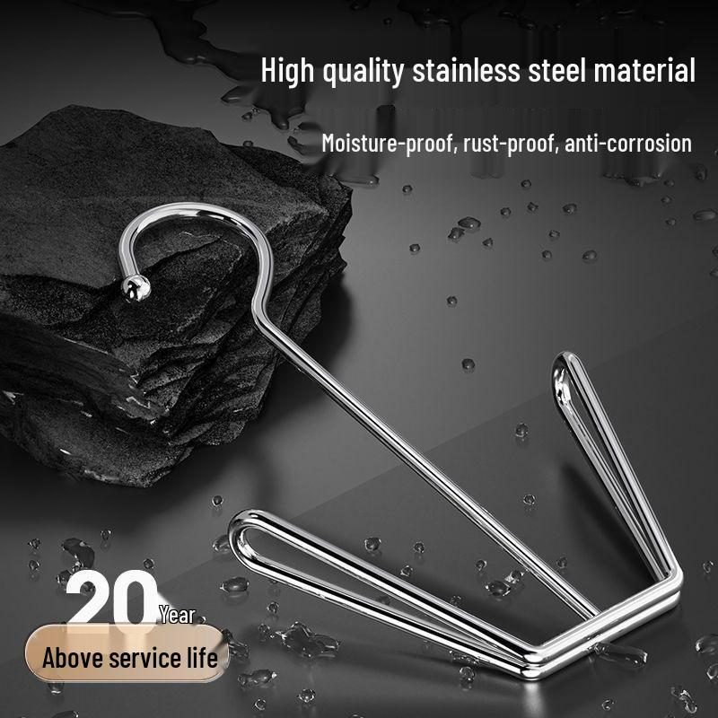 Stainless Steel Windproof Shoe Drying Rack - No Installation Needed, Multi-functional, Thickened Design for Balcony or Window Sill.