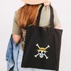 Japan Cartoon Comics One Piece Print Canvas Bag Student Shoulder Bag Tote Bag 0028
