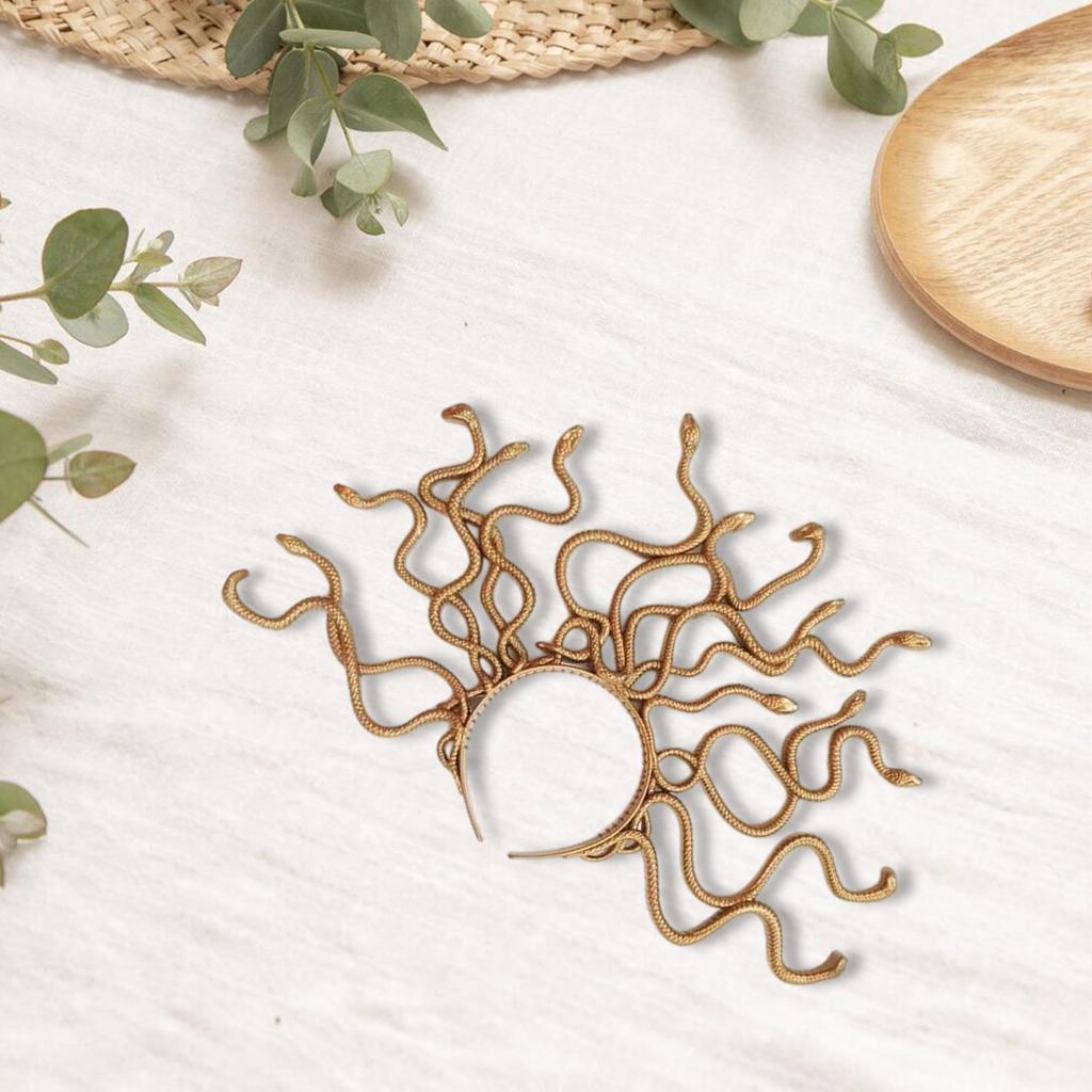 Medusa Schlangen Stirnbänder für Party Halloween Kopfschmuck für Musikfestivals Fotoautomaten Requisiten für Mädchen Fotografie