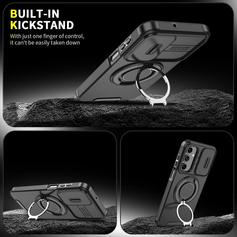 For Samsung Galaxy A55 A54 A35 A16 A15 A13 A06 A05 A05S Magnetic Finger Ring Holder Military Protective Case