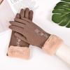 Driving Velvet Riding Thickened Rabbit Gloves Plush Gloves  Mittens Women Mittens