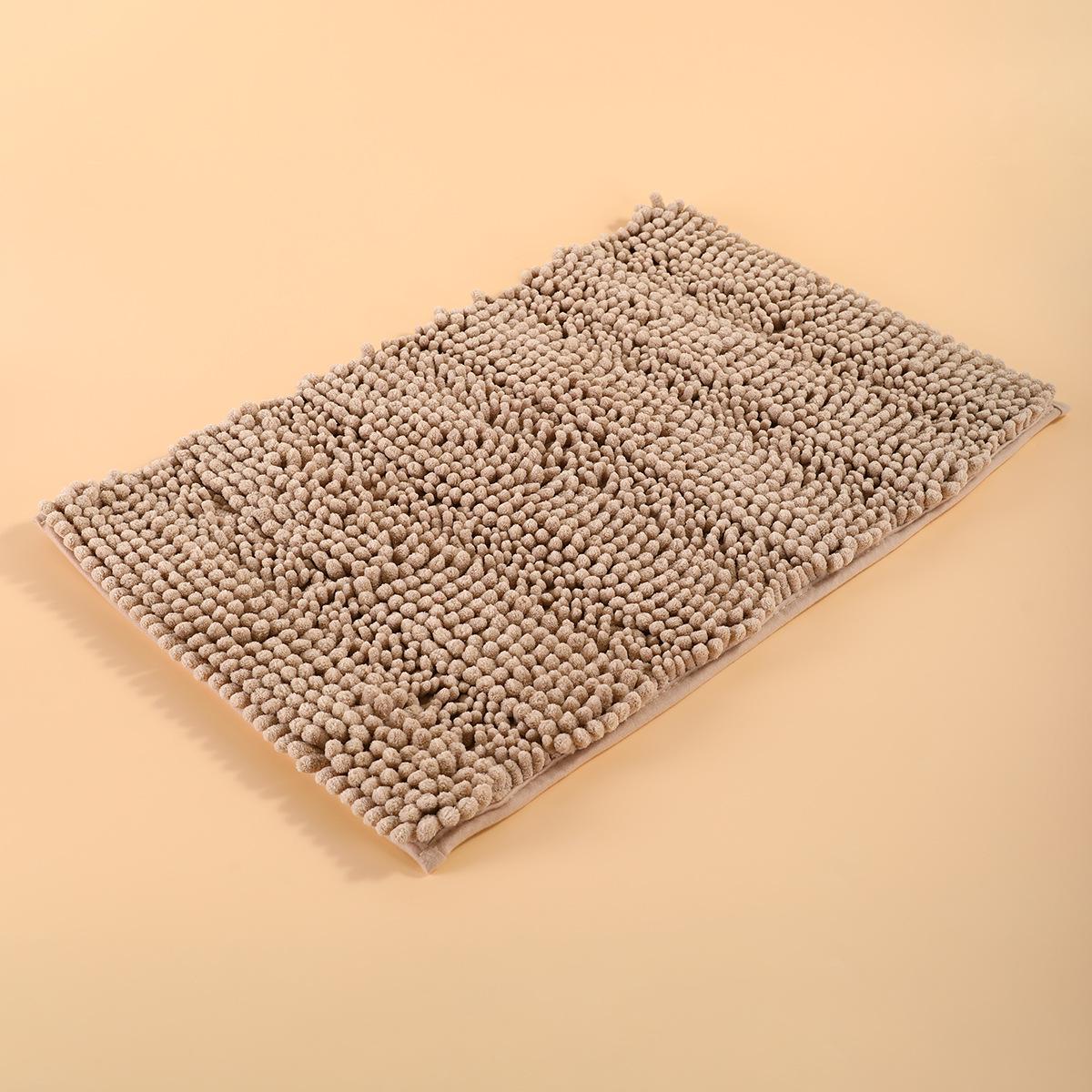 Chenille Non-Slip Bathroom Mat - Absorbent Water Door & Toilet Foot Pad 60x40cm