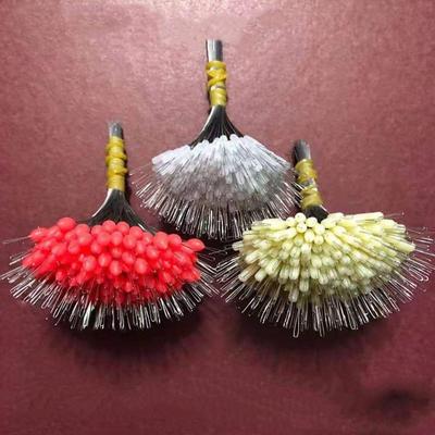 300Pcs/lot Float Transparent Rubber Stopper Fishing Bobber Stopper Float Cylindrical Space Bean Fish Line Accessories