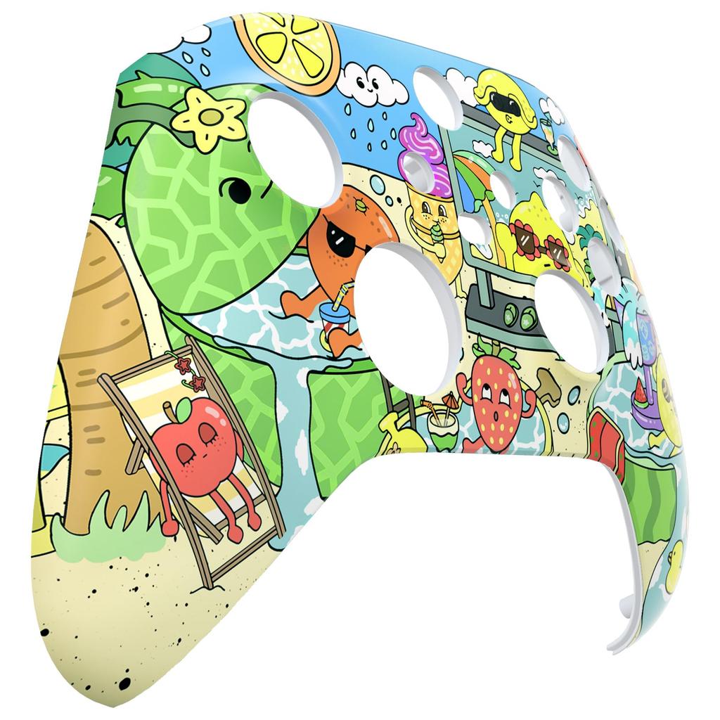 custom faceplate shell for Xbox Series featuring a cute design and soft touch front cover for Xbox Series and Xbox Core not eXtremeRate's X/S, X/S