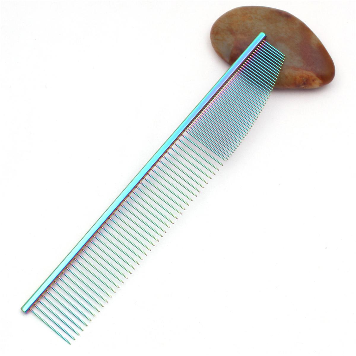 

Pet Grooming Comb New Lightweight Dog Cat Hair Brush Gold Colorful Styling Comb for Shedding Detangling and Cleaning Fur Tool