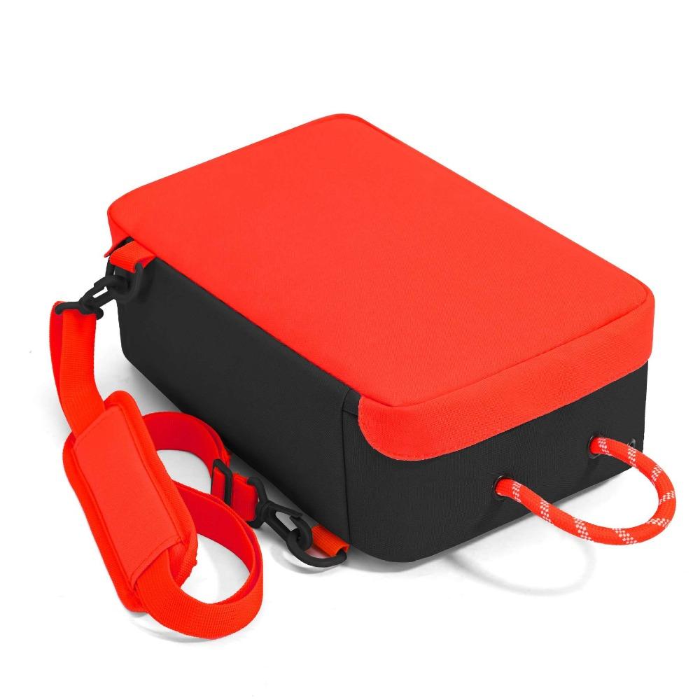 Handheld Portable Shoe Bag Single Shoulder Nylon Shoe Crossbody Bag Travel Shoes Organizer  Fitness красный