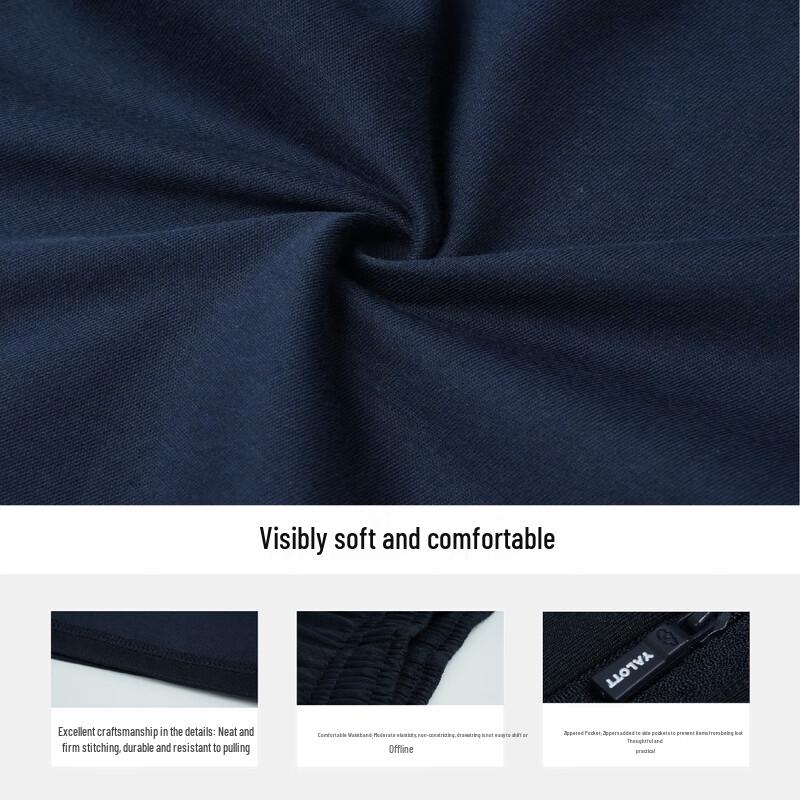 YALOTT Nanning School Uniform Summer Sports Zipper Shorts