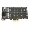 Adapter Card M.2 SATA to PCIE Dual Disk Array Card Transmission Stability Expansion Card