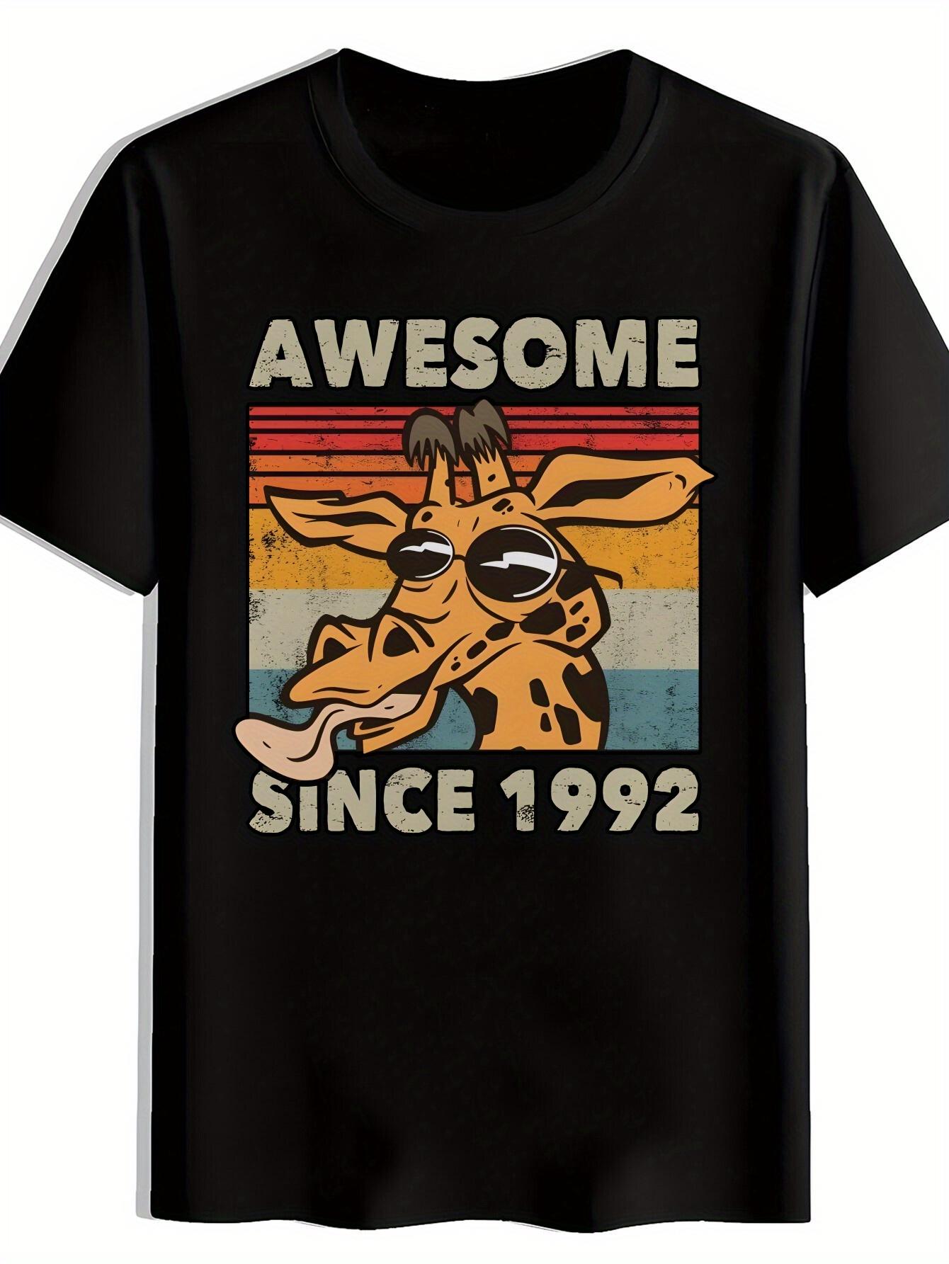 T-shirt Giraffe Print Fashion Glasses XXXXL