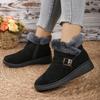 Women's Winter Ankle - Length Snow Boots - Thickened, Fleece - Lined, Soft - Soled, Warm