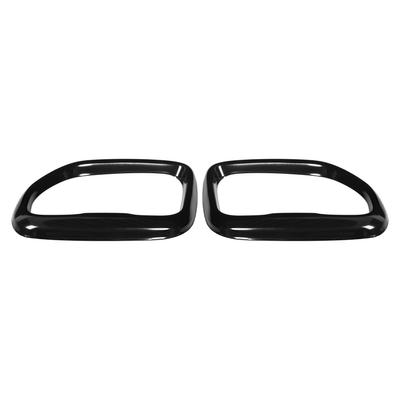 2PCS Tail Exhaust Pipe Cover Stainless Steel Glossy Black Replacement for X3 M40i 2018?2021