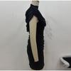 Patchwork Damenkleid Gestapelt Dekorative Taille Gekräuselt Kleider Damen Schlankmachendes Bodycon-Kleid Elegante Partykleider Für Damen