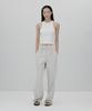 Sunjin New High-Rise Wide-Leg Pants [Ecru]