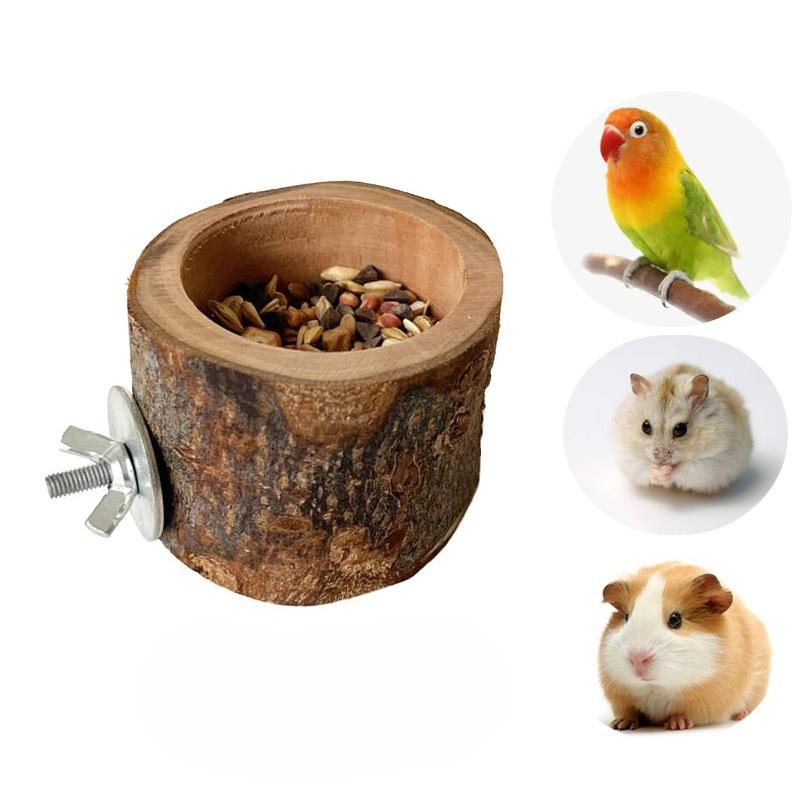 Barn Mouse, Golden Silk Bear, Small Pet Food Bowl, Wooden Toy, Sugar Glider Supplies, Food Basin, Feed Box