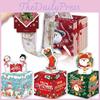Christmas Themed Pattern Paper Box Set Holiday Decoration Props For Holiday Celebrations