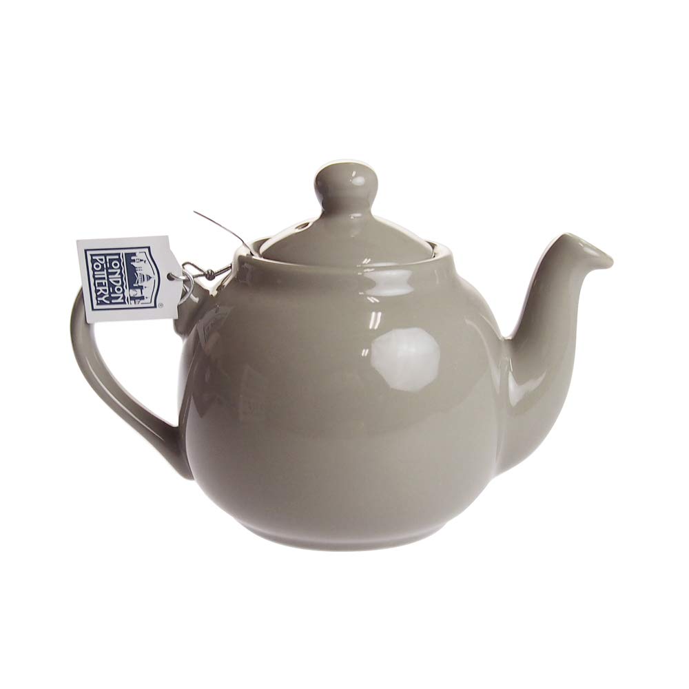 LONDON POTTERY Farmhouse Teapot, 2-Cup, Gray, 580101