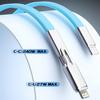 240W PD 4-in-1 Multi Charging Cable USB C Fast Data Sync Wire Compatible With All Smart Phones