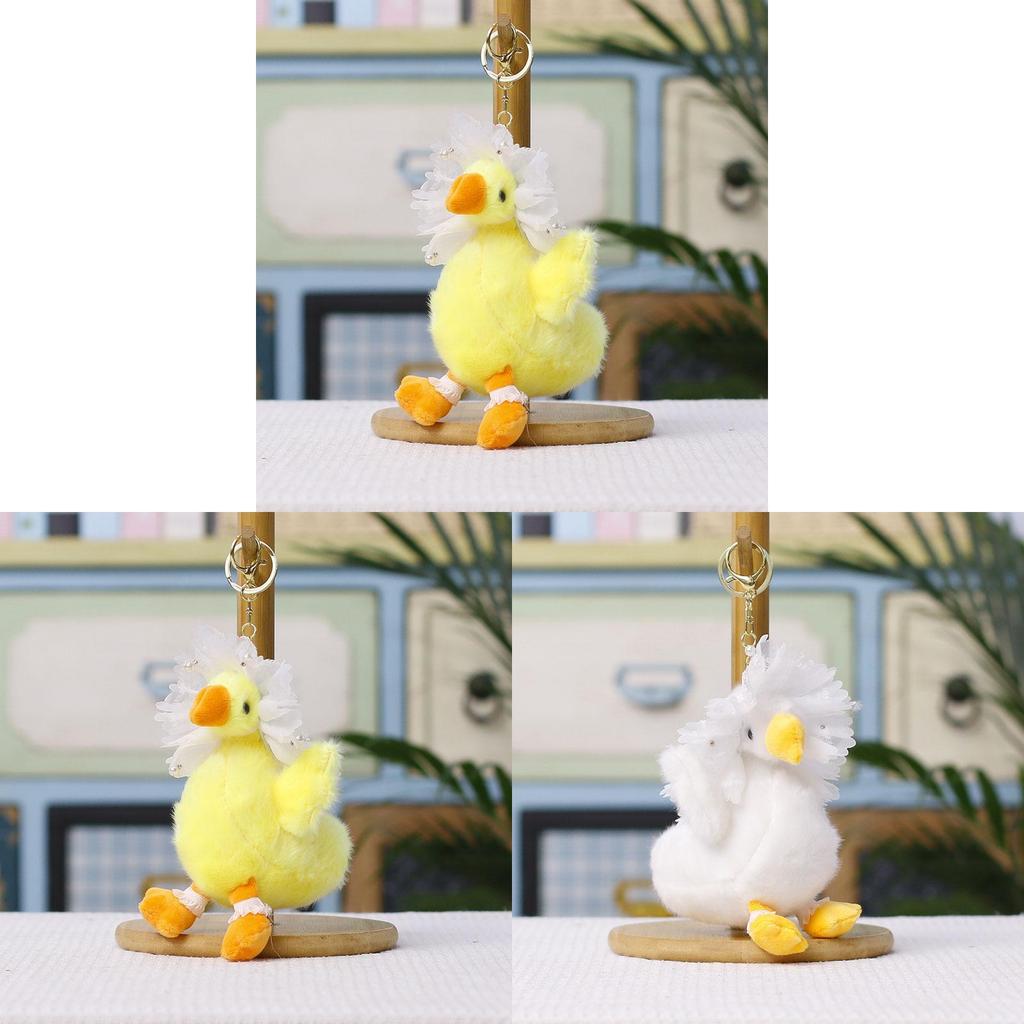 Plüsch-Enten-Schlüsselanhänger Niedliches Tier-Spielzeug Mit PP-Baumwollfüllung Für Kinder Und Erwachsene